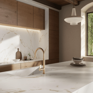 Choosing The Best Backsplash For Your Nashville Kitchen Remodel: Materials, Styles, And Designs Guide (2024) 4 Marble slab backsplash